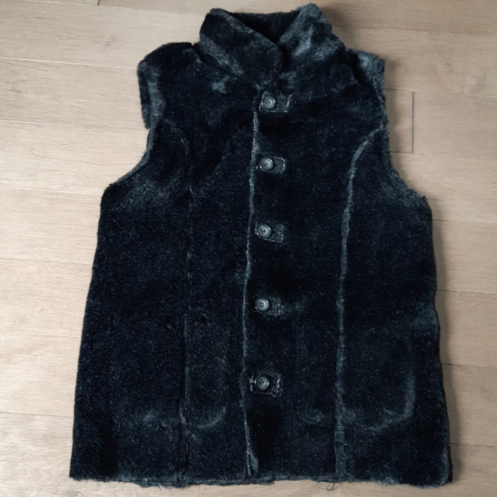 90s Faux Fur Reversible Vest